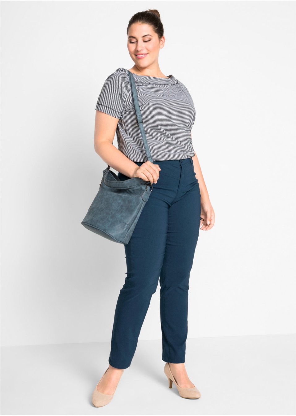 Pantalon extensible en bengaline, Straight