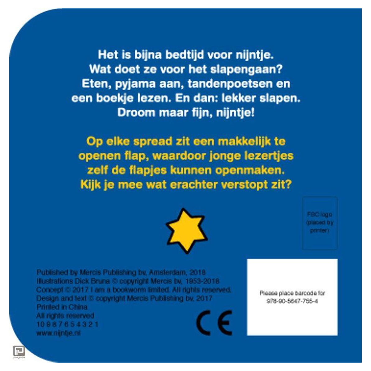 flapjesboek naar bed met nijntje