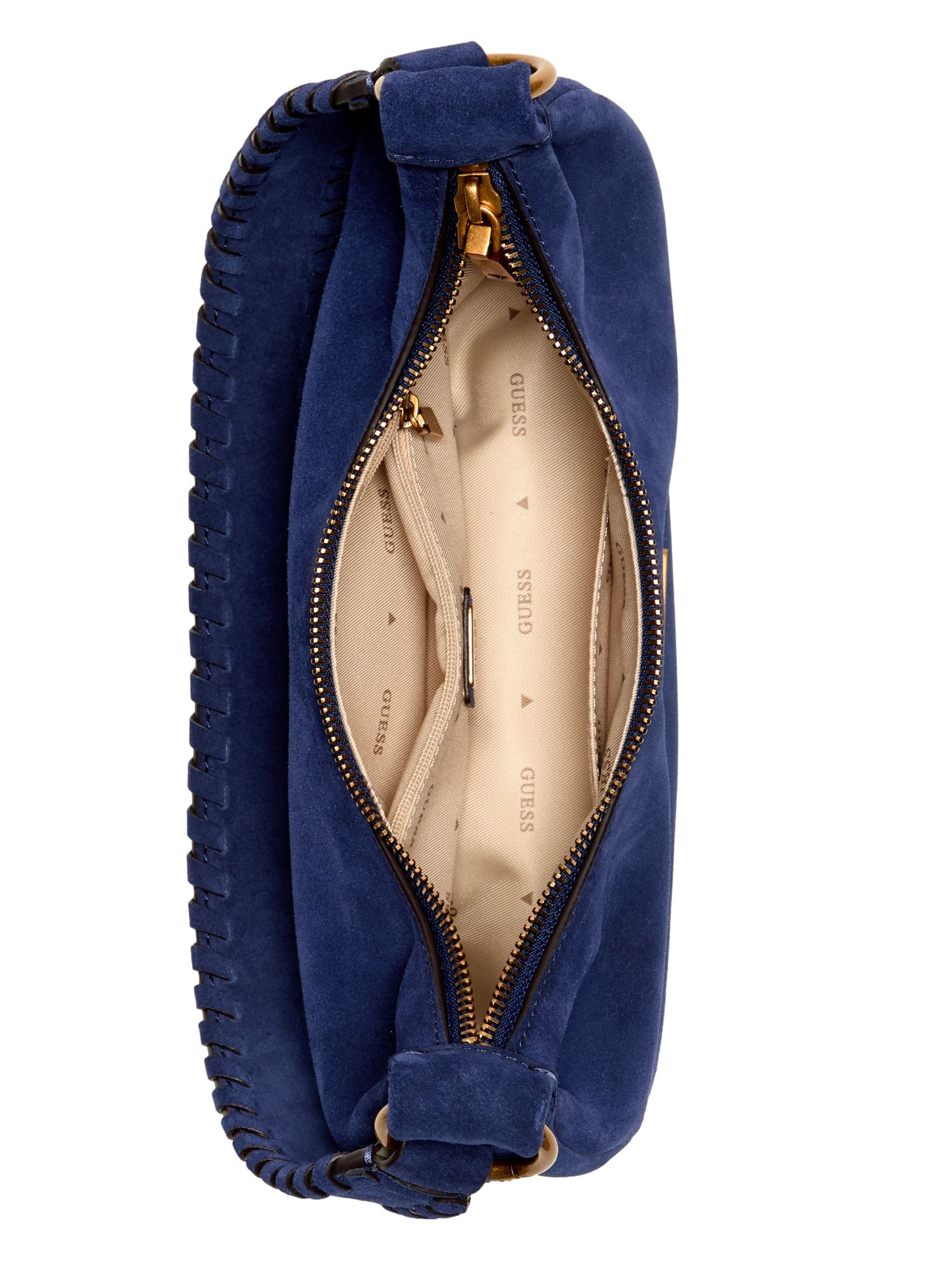 Bolsa Hobo Amita em Camurça