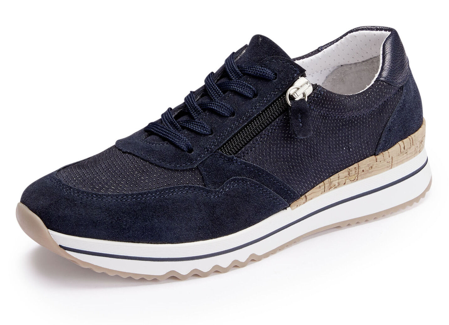 ELENA EDEN Sneaker mit Schnürung und Seitenreissverschluss