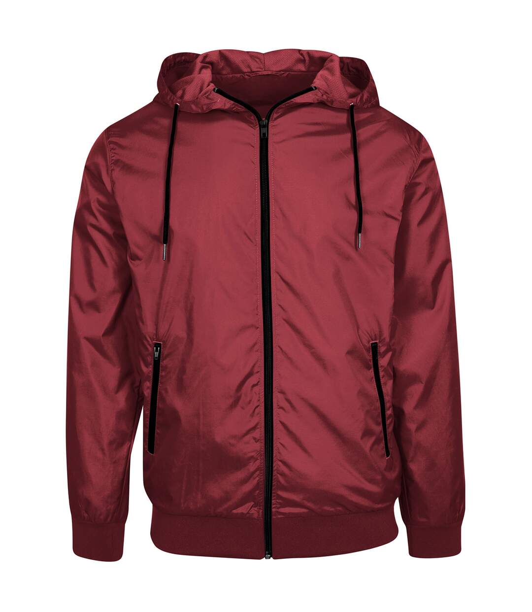 Build Your Brand - Veste WIND RUNNER - Homme (Bordeaux / Noir) - UTRW8571