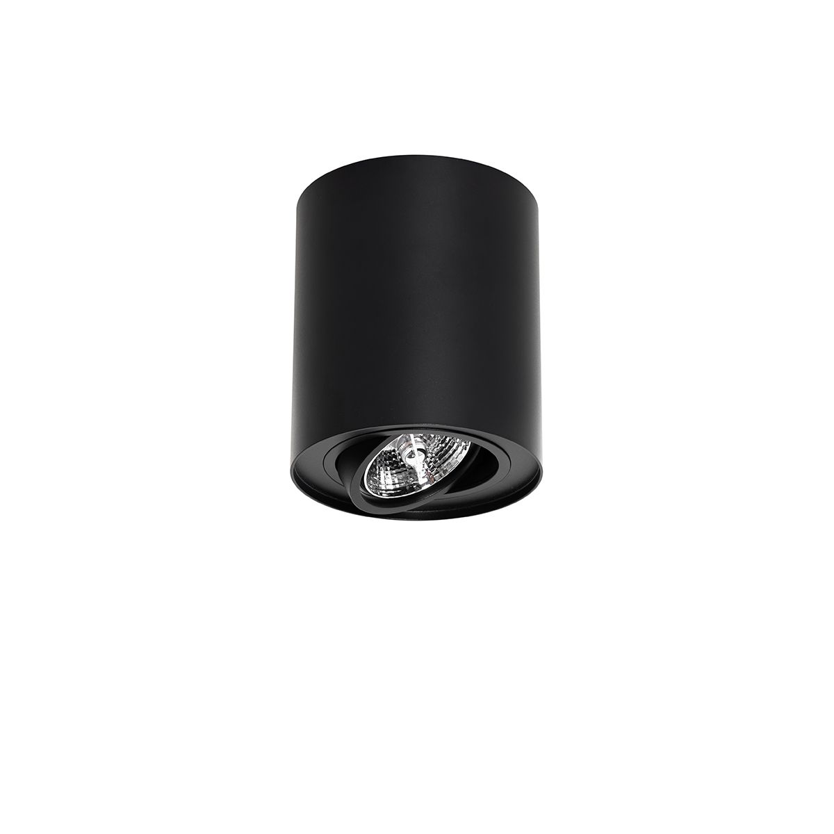 Moderne plafondspot zwart draai- en kantelbaar AR70 - Rondoo Up