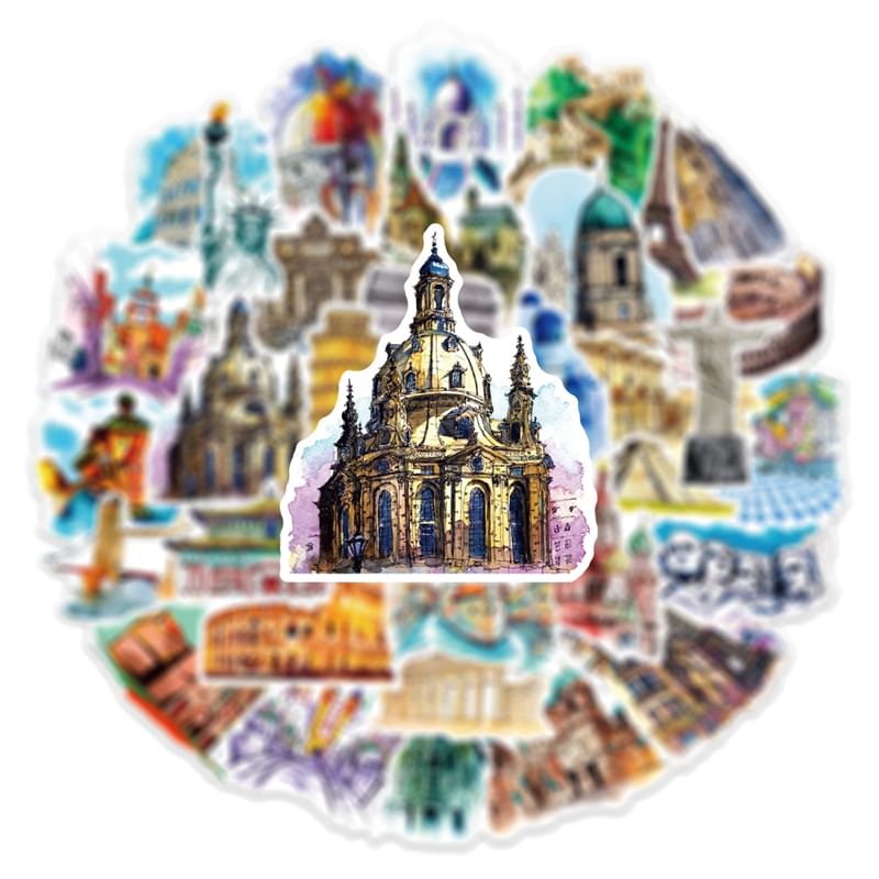 Milena - Reisarchitectuursticker