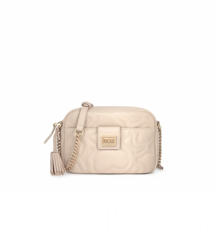 Bolsa de ombro Tous Reporter K Dream bege
