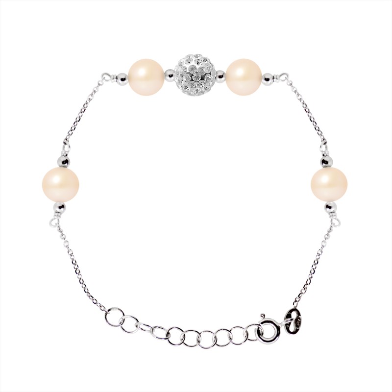 Bracelet - Perles de culture d'eau douce - Argent 925