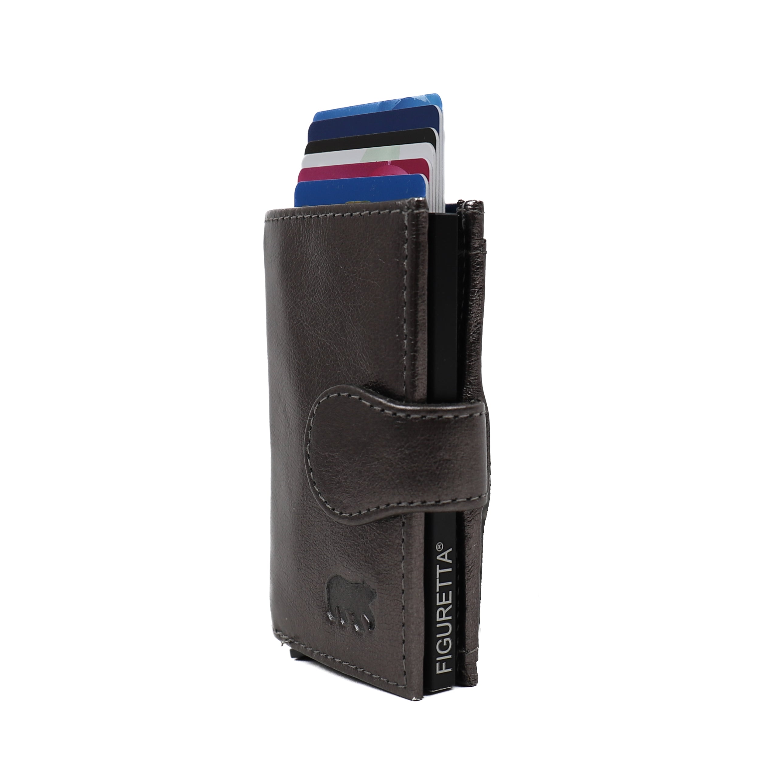 Pasjeshouder 'Evie' gun metal Gun metal