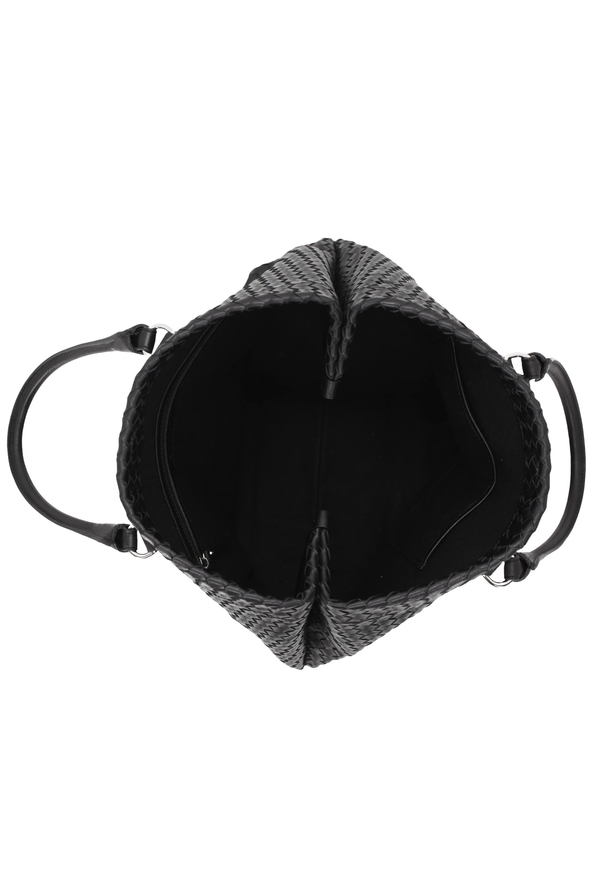 Shopper ROOFTOP Leather Piuma weaving Standard