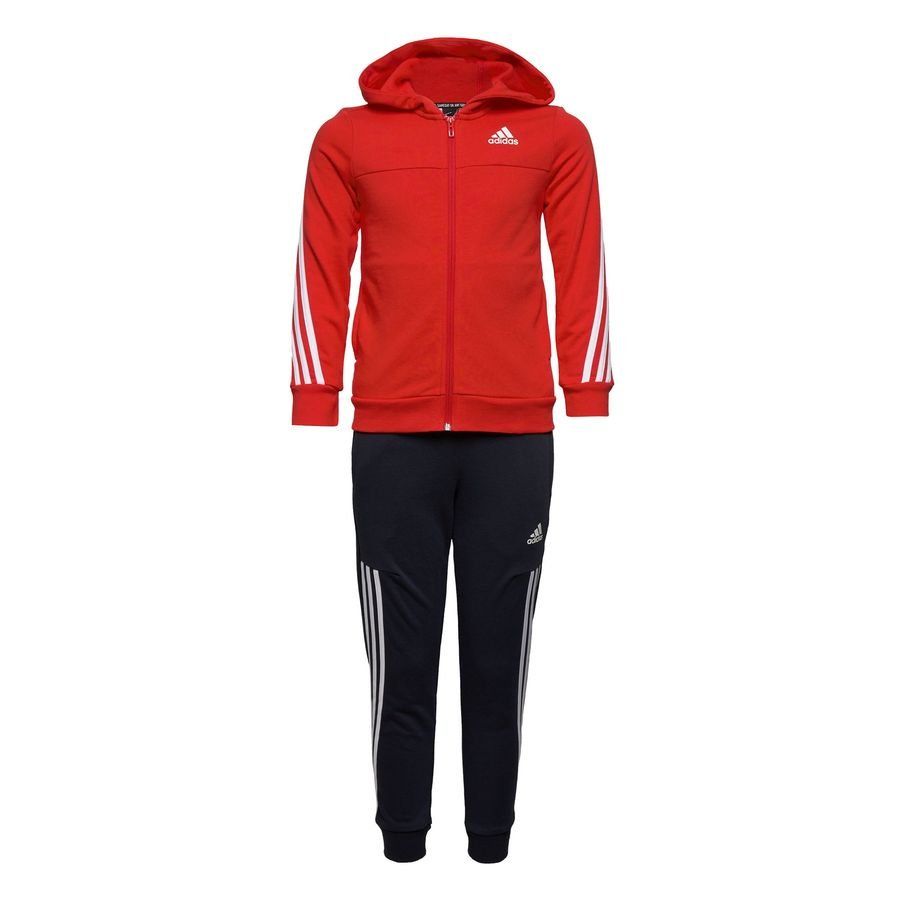 adidas Survêtement 3-Stripes - Rouge/Blanc Enfant