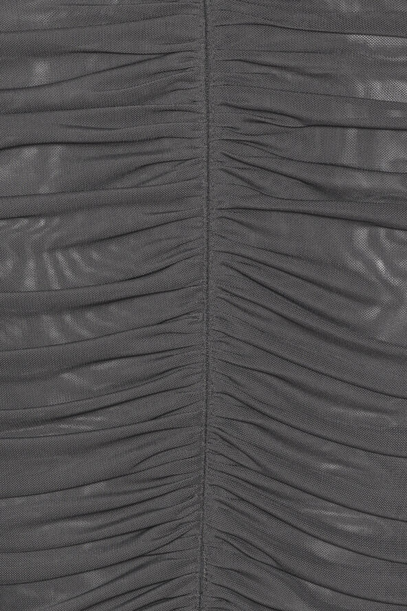 Cannari Concept Ls Dress W. Ruffles Asphalt
