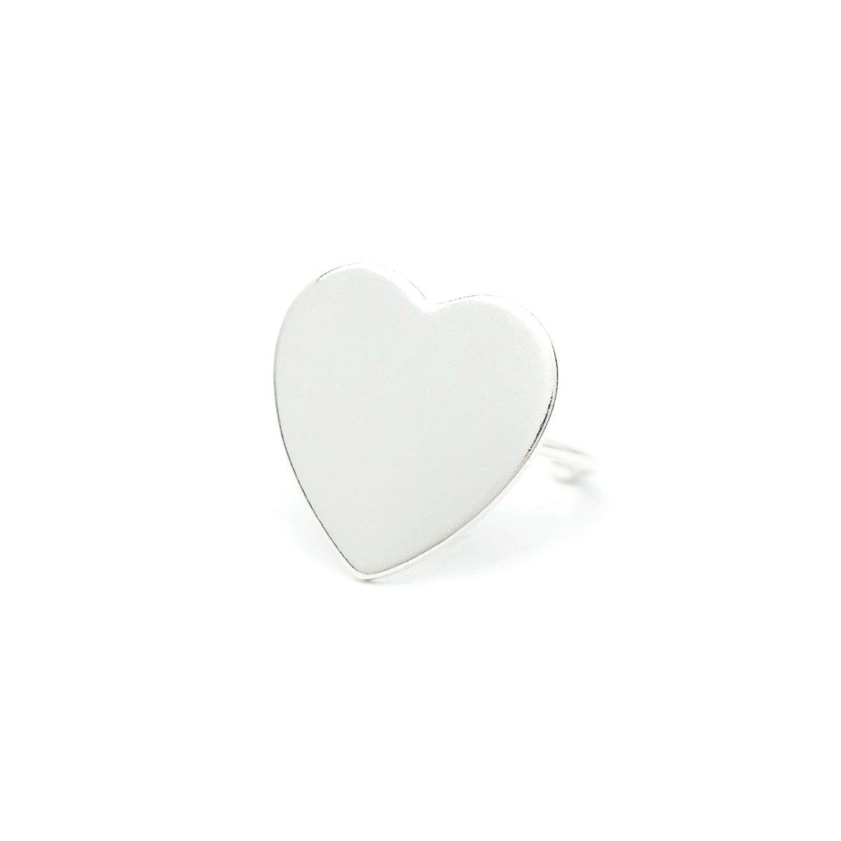 bague coeur plaqué argent - APHRODITE