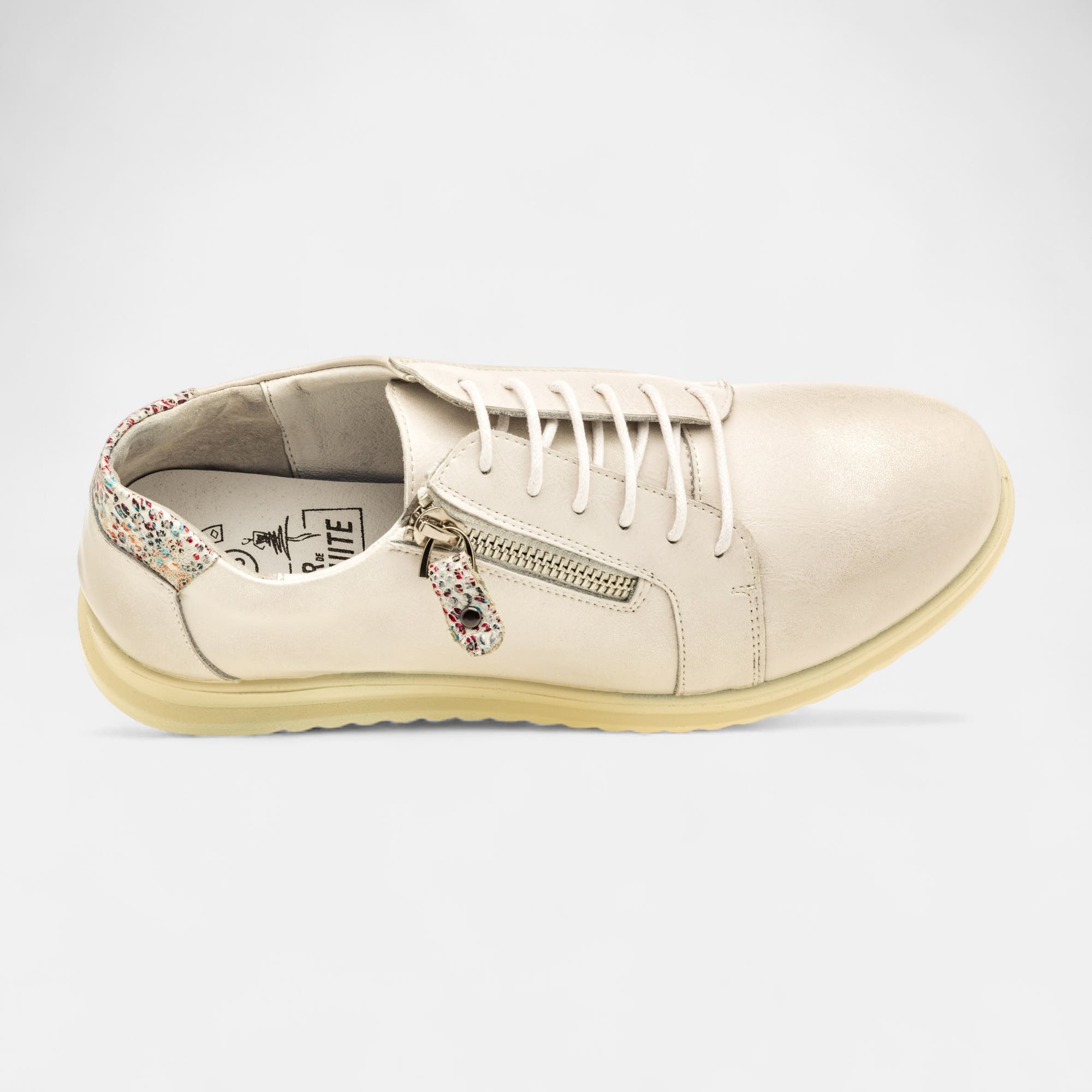 Baskets basses Femme en cuir blanc