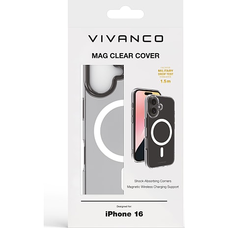 Vivanco iPhone 16 MagSafe cover - transparent