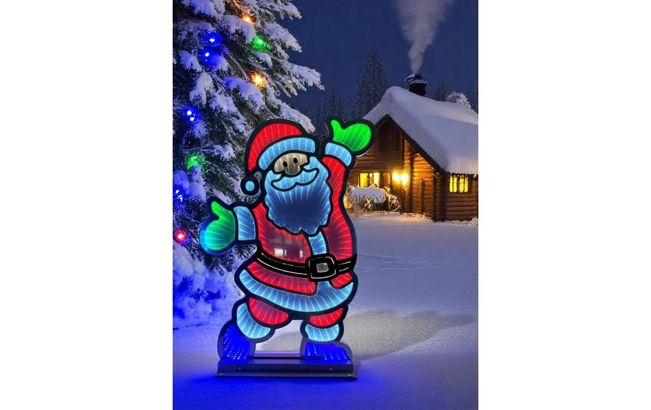 LED Figur Santa Infinity Effekt, 5 cm x 42.5 cm x 61 cmLED-Figur