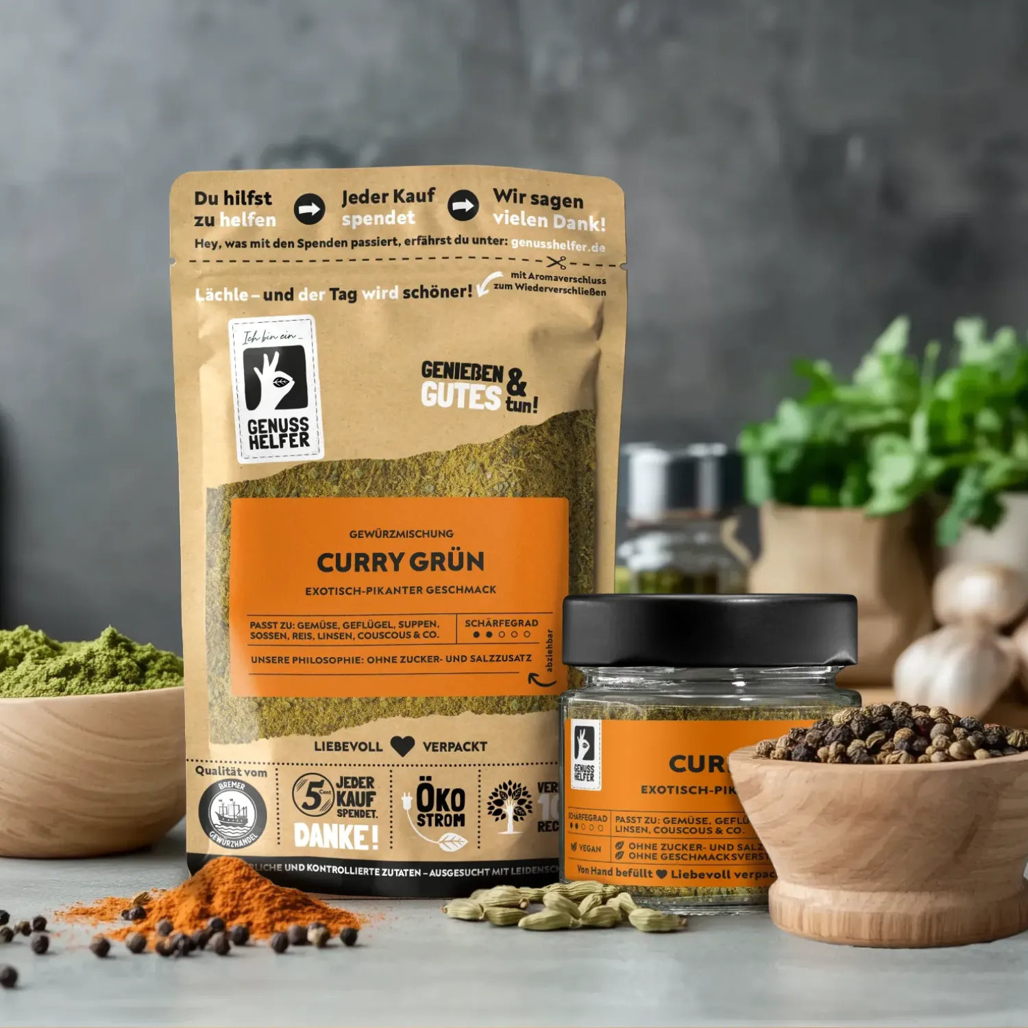 Grünes Curry, gemahlen, 10er Pack
