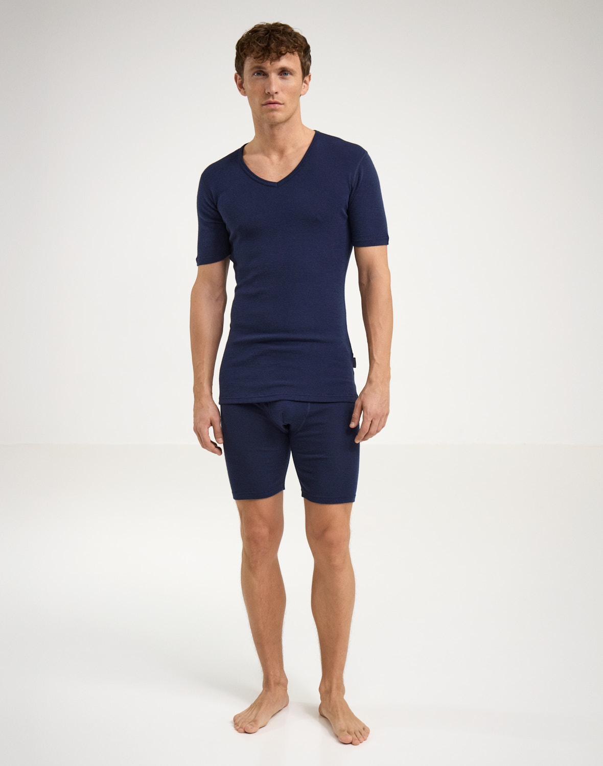 Lange boxershort van merinowol met gulp voor heren
