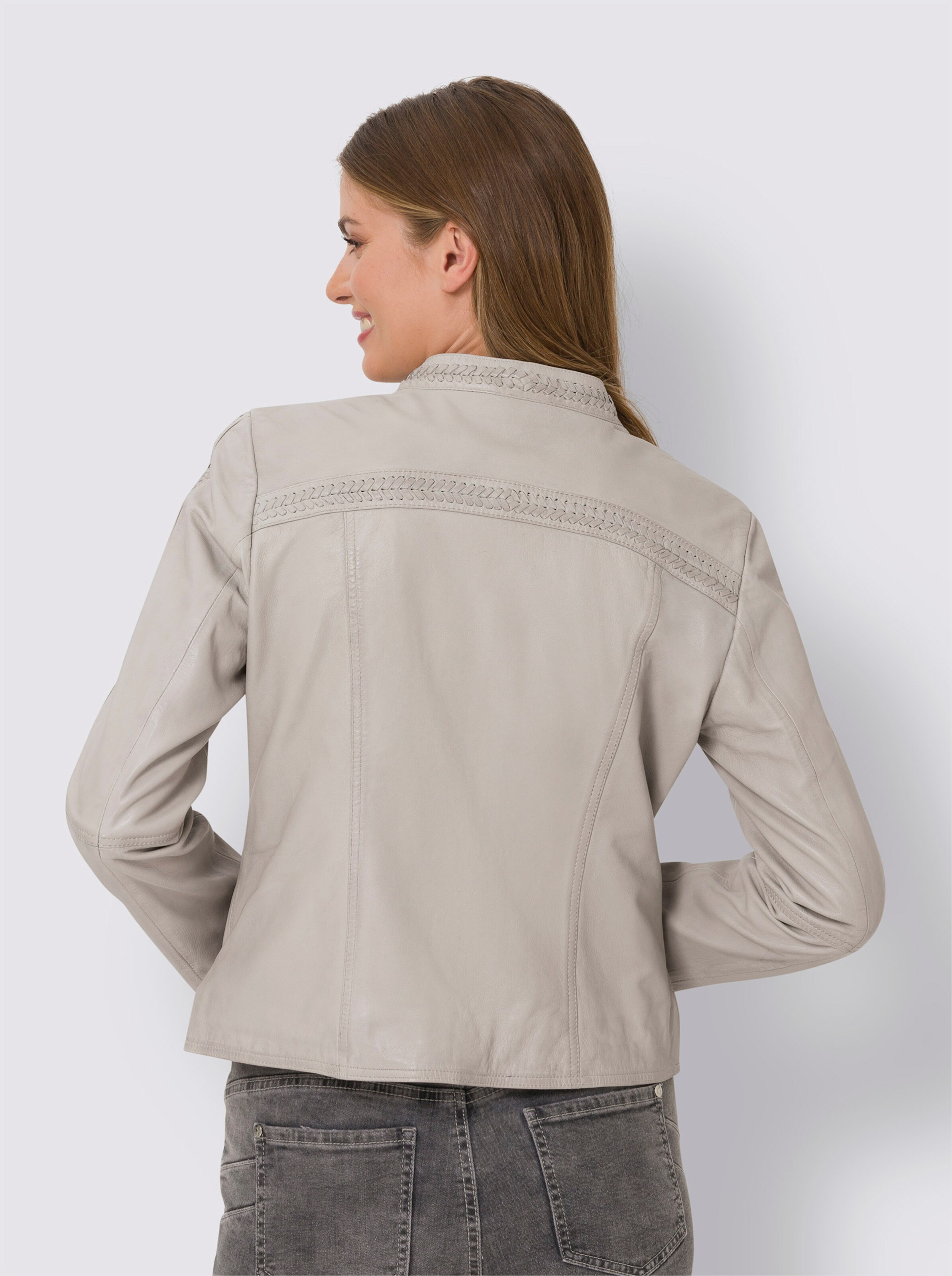 Leder-Jacke