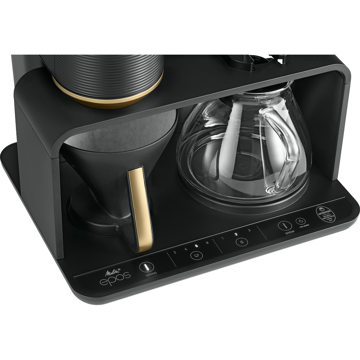 Melitta EPOS kaffemaskin MEL22212 (sort/gull)