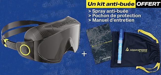 AQUASPHERE - MASQUE DE NATATION DEFY ULTRA FUMEE