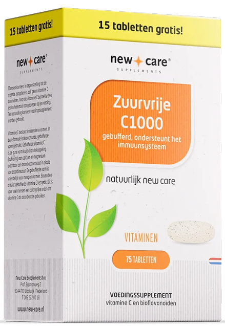New Care Zuurvrije C1000 Voordeelverpakking 75 Tabletten