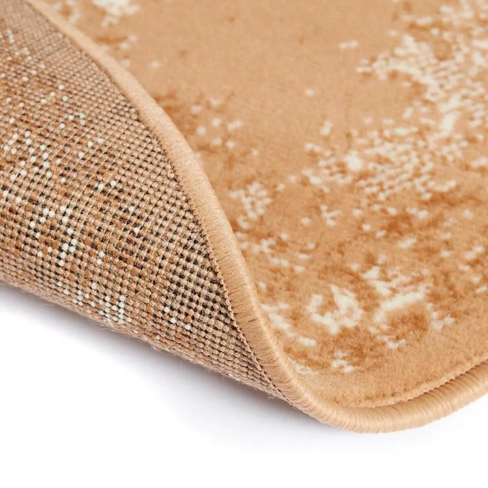 Interieur05 rond vloerkleed Keshan cognac/bruin - 160 x 160 cm