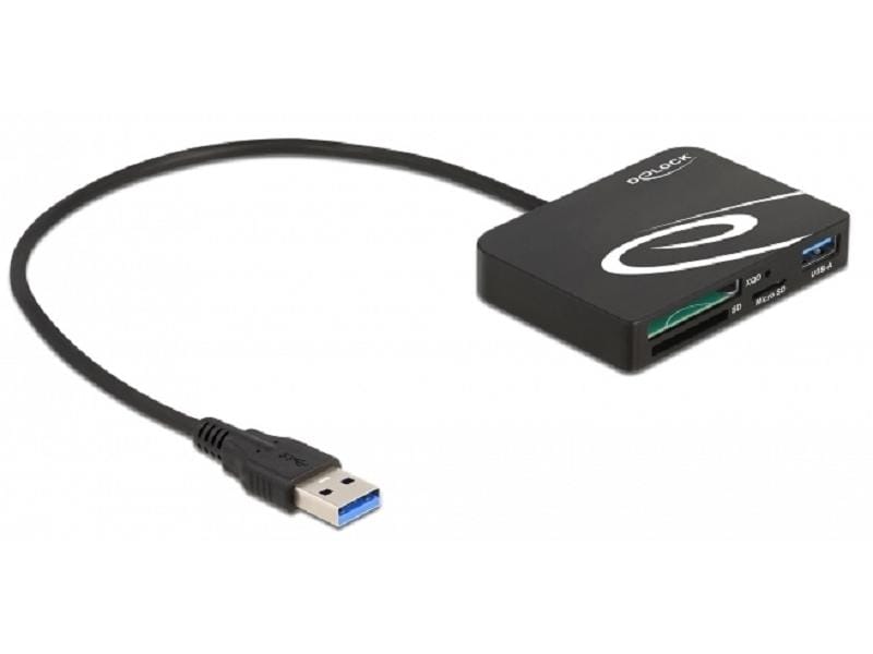Delock Card Reader Extern 91756 4 Slots Externer Universal-Cardreader mit USB-A-Anschluss