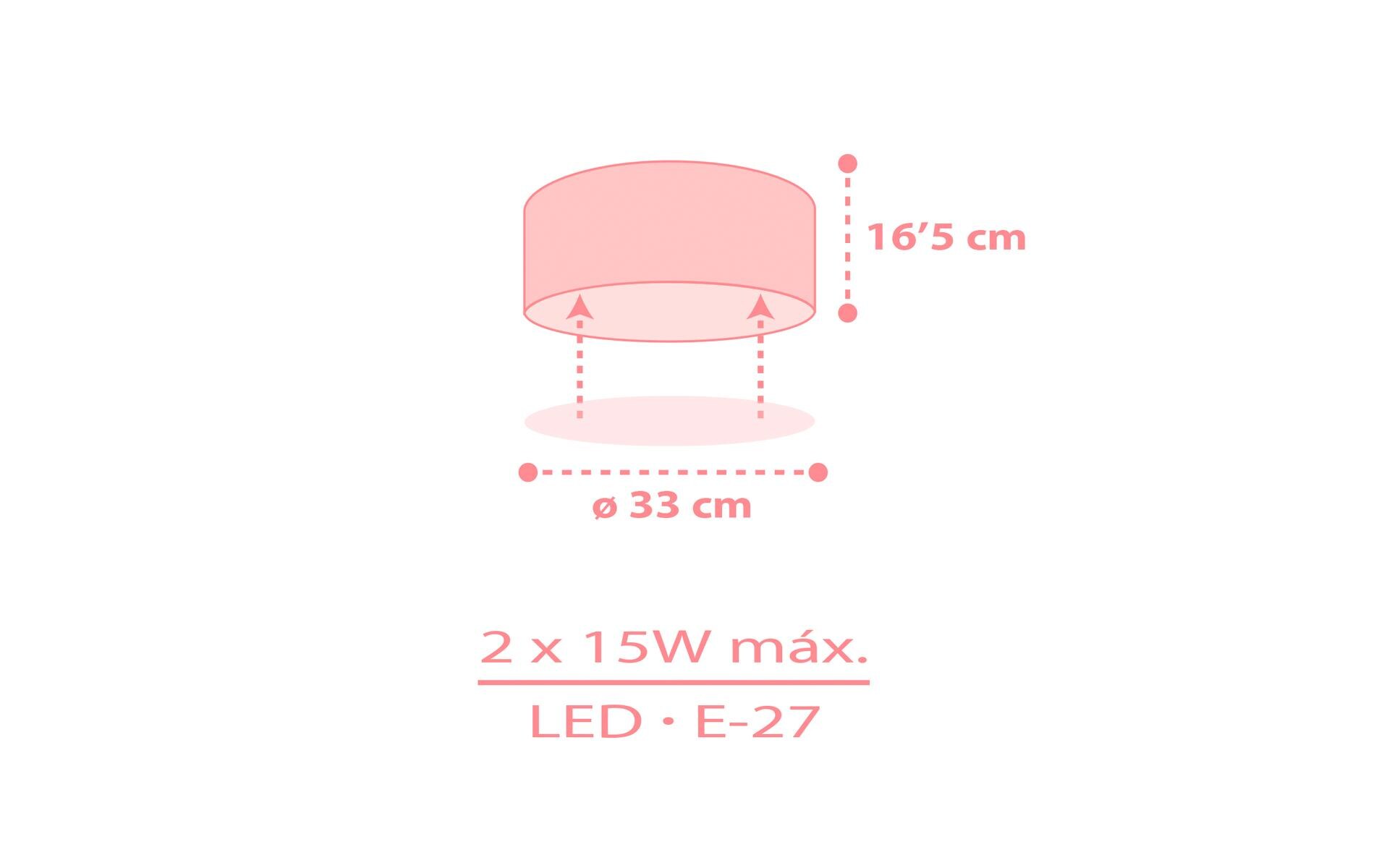 Deckenlampe Star Light PinkDeckenleuchte für Kinderzimmer