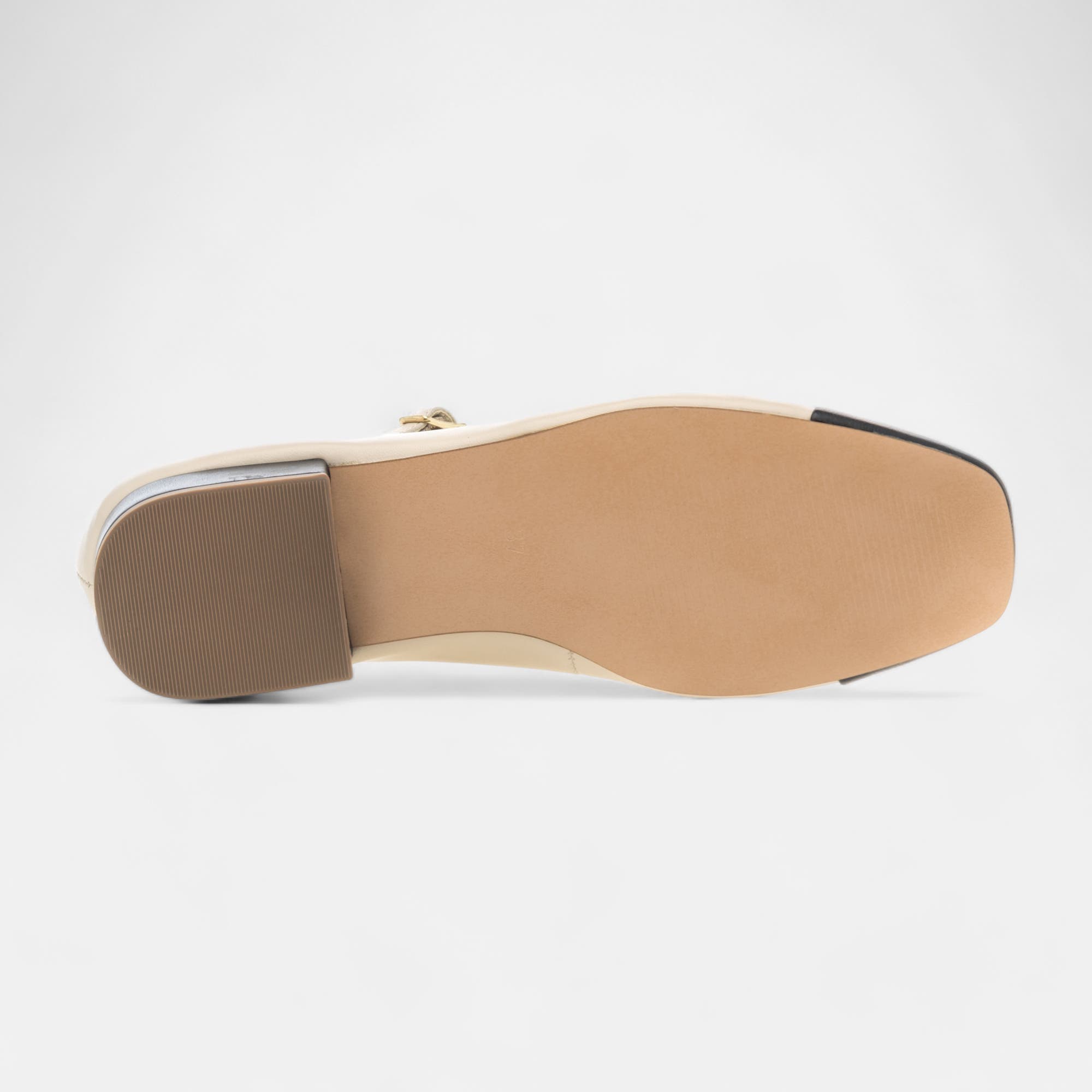Babies Femme en cuir beige