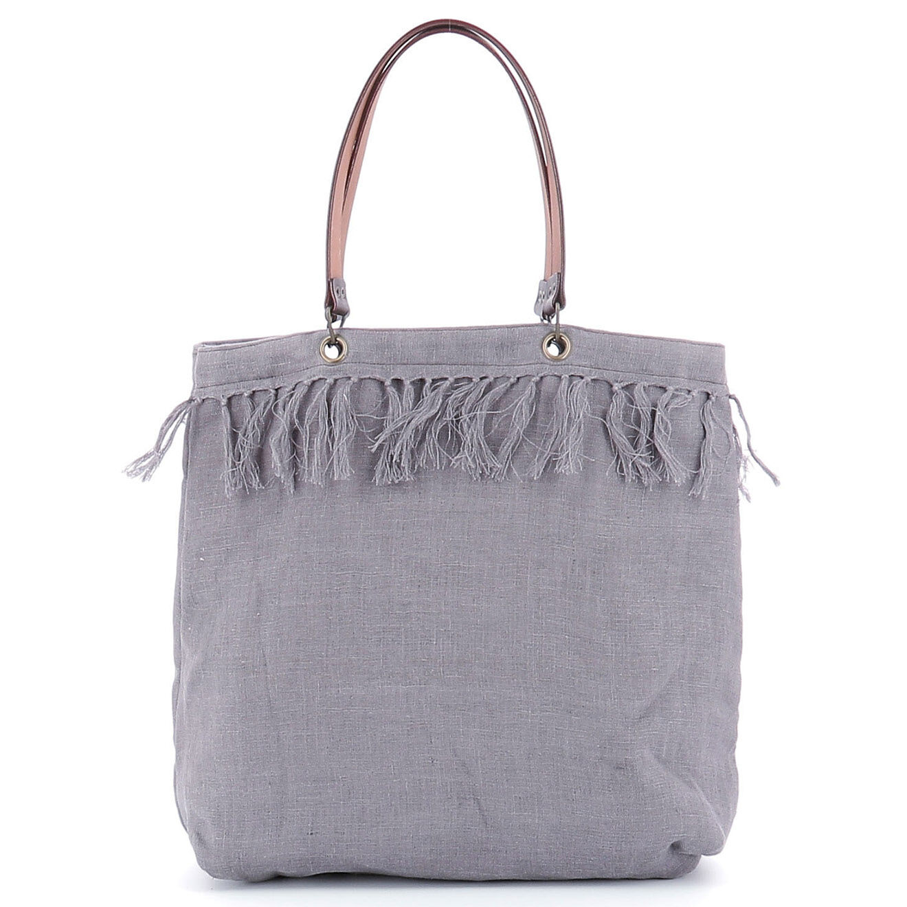 En Fil d'Indienne Sac Cabas Medium Double lavande - 36x36x12 cm