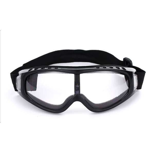 Black Ski Goggles Clear Glass Goggles MC MX Moped Glasses
