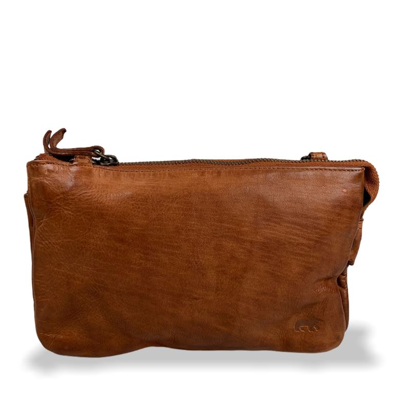 Bear Design Clutch / Tas Uma Cognac