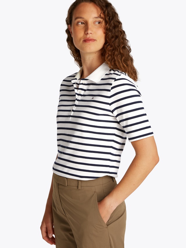 Tommy Hilfiger Poloshirt »1985 Regular Fit Pique Premium Polo«, mit Logo-Stickerei, mit Seitenschlitzen