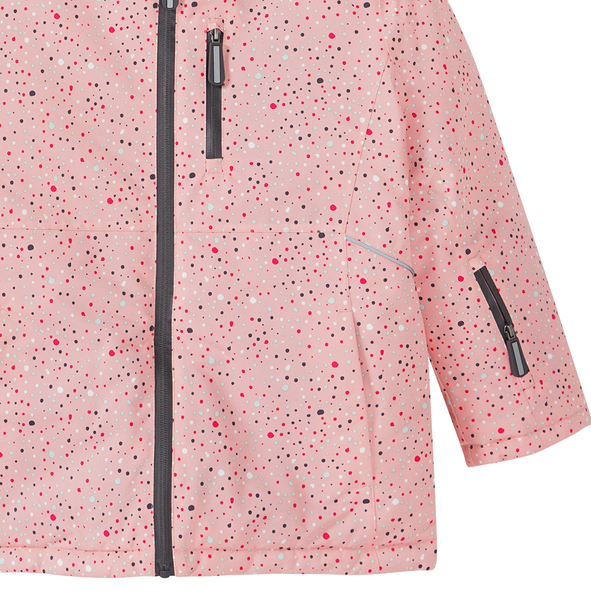 Topolino Mädchen Schneejacke mit Punkte-Allover rosa