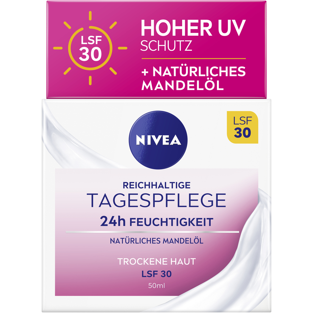 Nivea Tagescreme<br>50 ml, Topf, Creme, reichhaltig LSF30