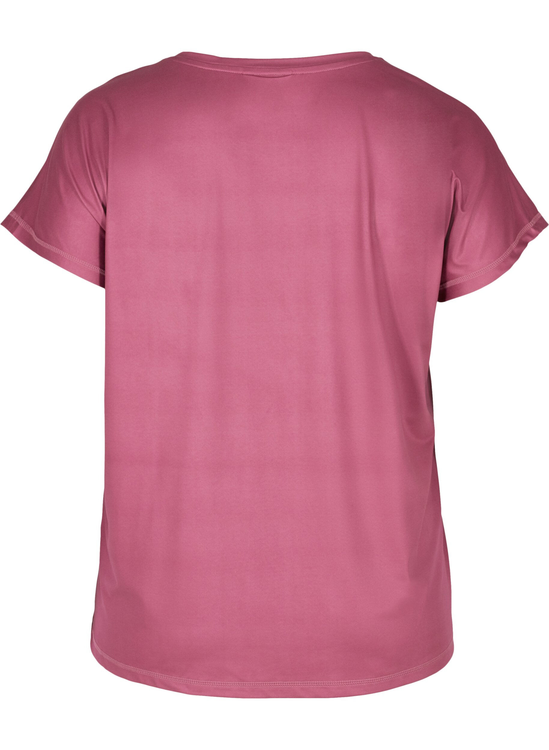 Ensfarvet trænings t-shirt