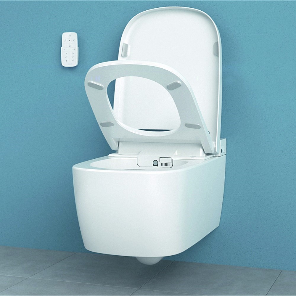 Vitra V-Care Metropole douche wc randloos met softclose zitting wit glans