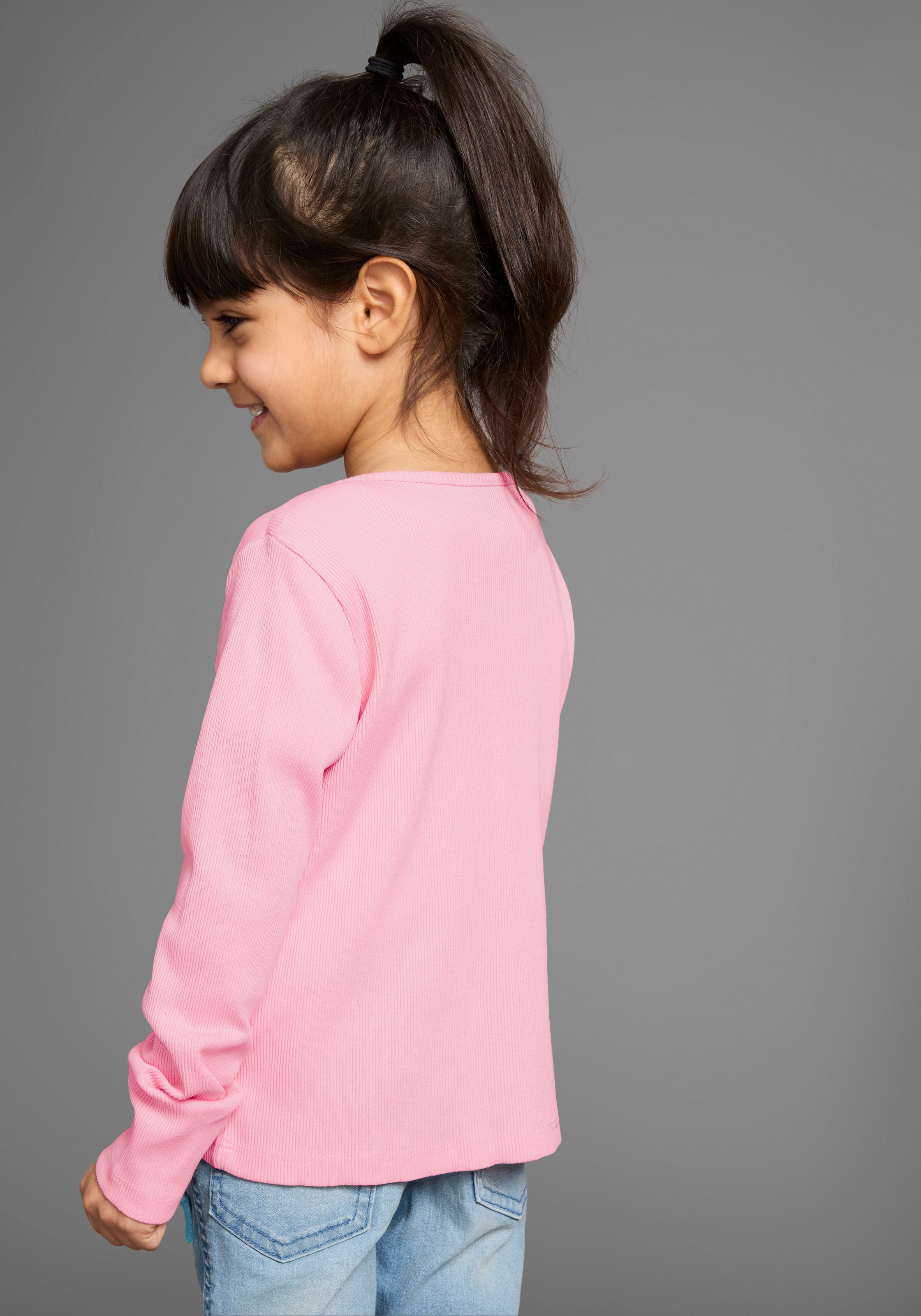 KIDSWORLD Sweatjacke »Shirtjacke aus weichem Rippmaterial«, Feine Shirtjacke für jeden Anlass