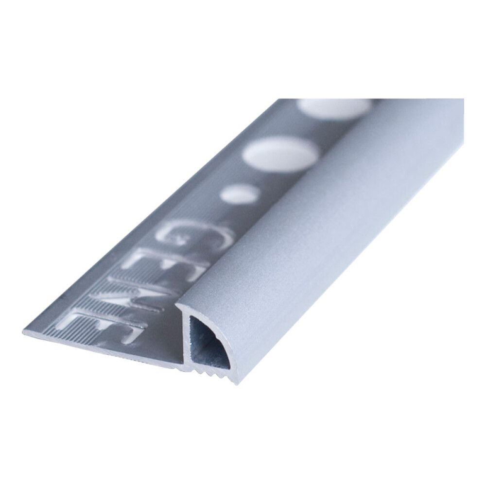 FLISLIST RUND BLANK ALUMINIUM 10 MM 2,5M