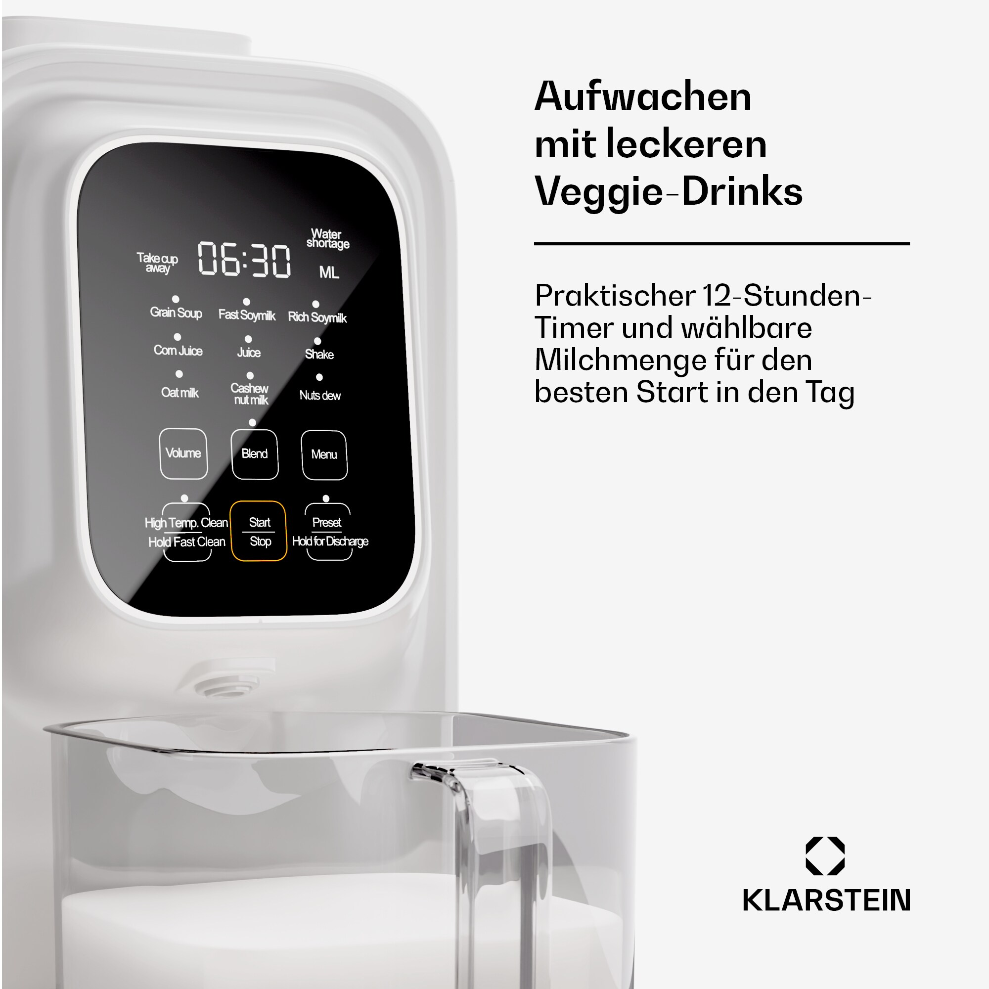 Loire 4-in-1 Vegan Drink Maker 800/1200W 1200ml Touch herausnehmbarer Wassertank