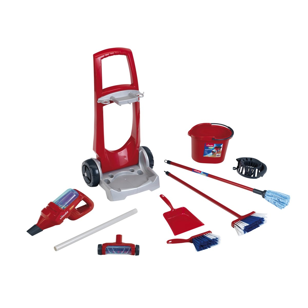 Chariot de ménage et aspirateur 3 en 1 Vileda