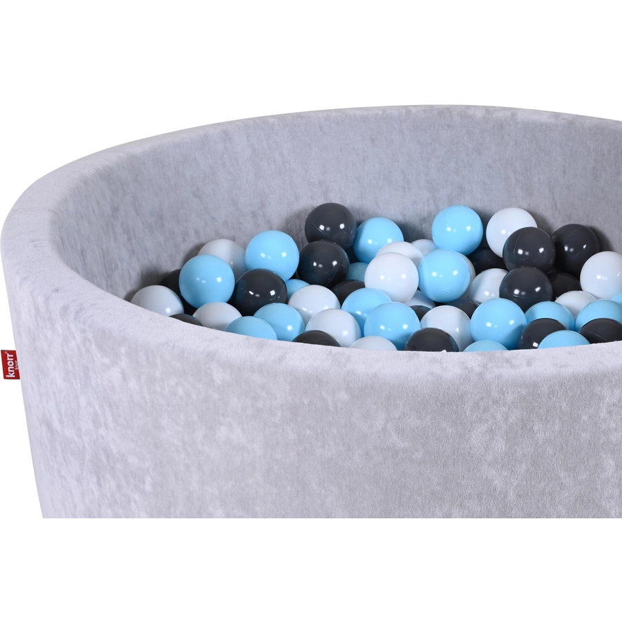 knorr toys® Bällebad soft Grey inkl. 300 Bällen, cremegrauhellblau