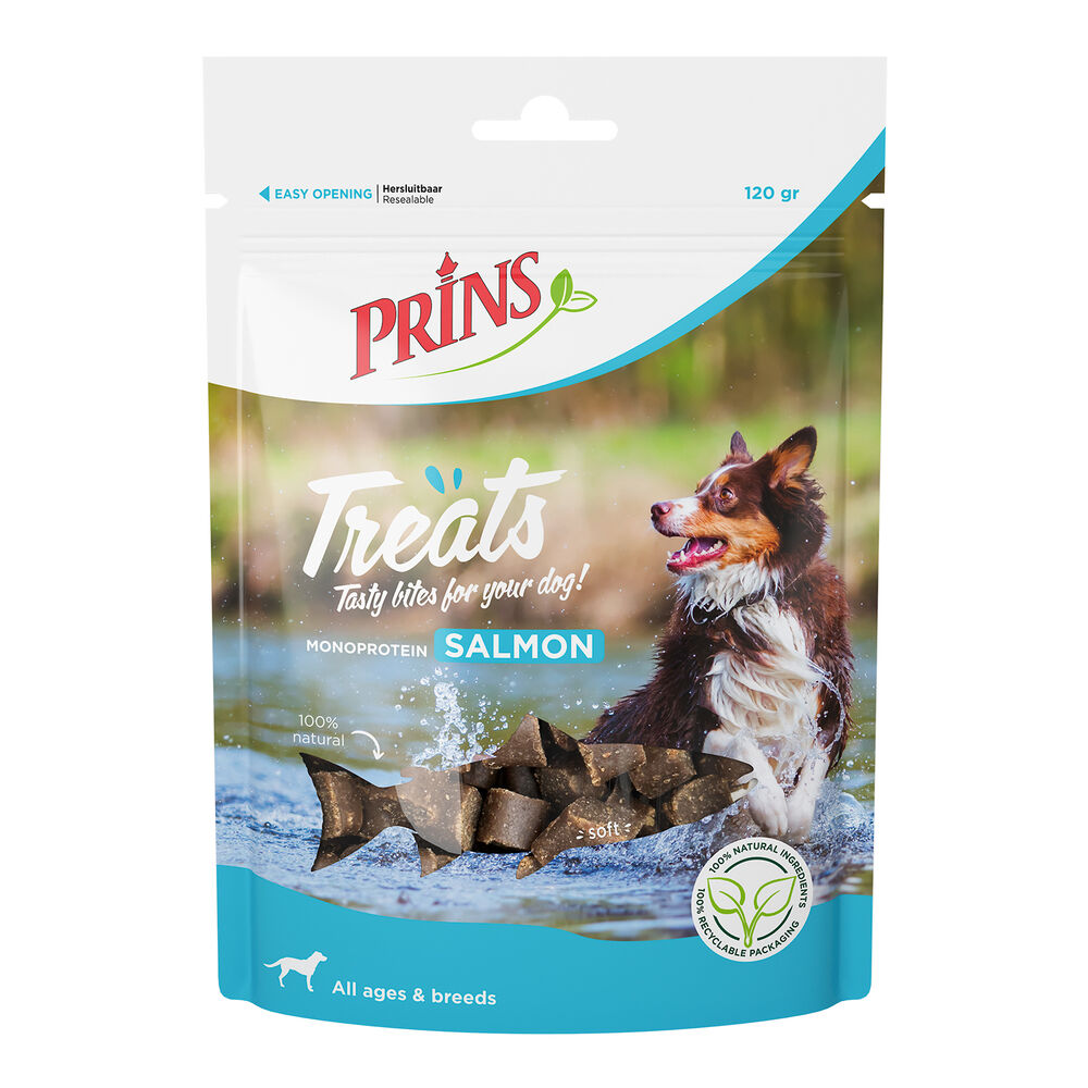 Prins Treats - Hondensnack - 120 Gram - zalm