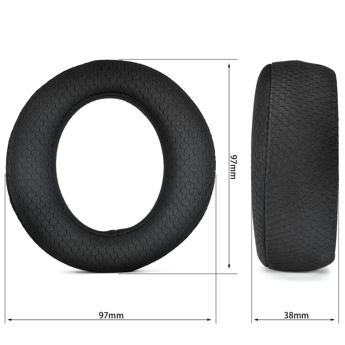 2-Pack Soccer Net Patchwork øreputer for Sony PlayStation Pulse Elite (PS5)
