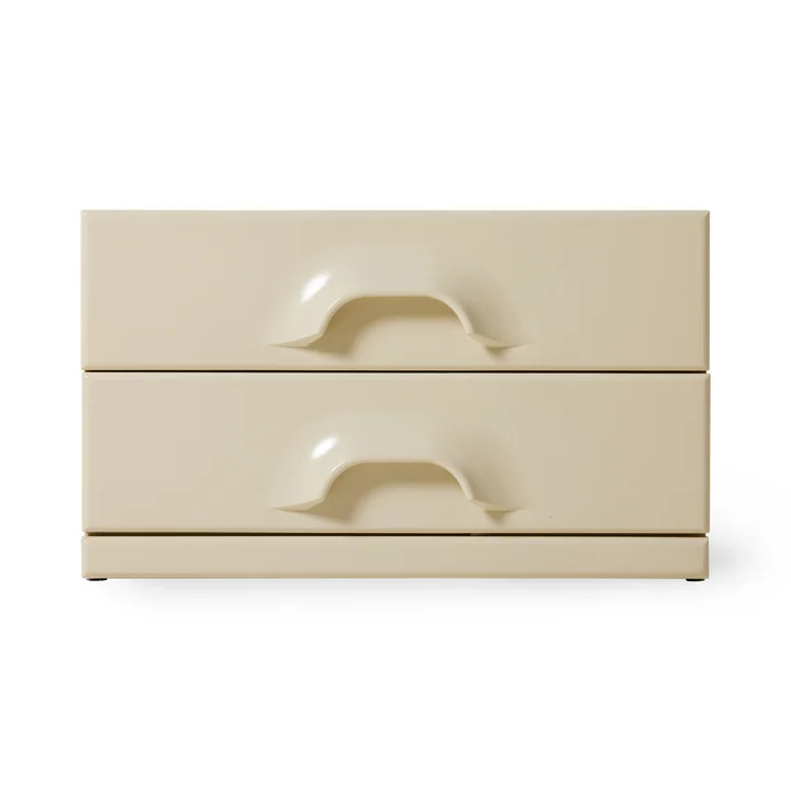 HKliving - Nachttisch mit Schubladen, cream