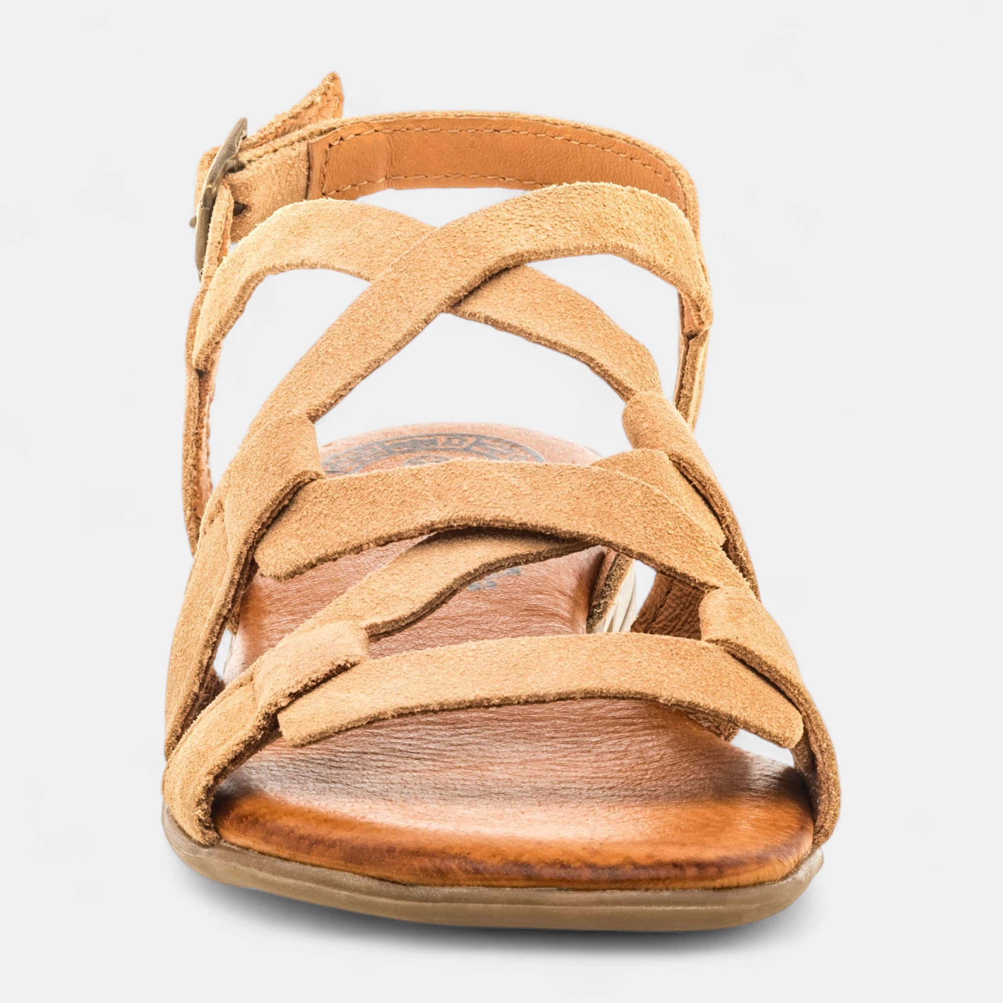 Sandales Femme en cuir beige