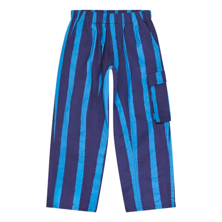 Maison Mangostan Pantalon Rayure | Bleu marine