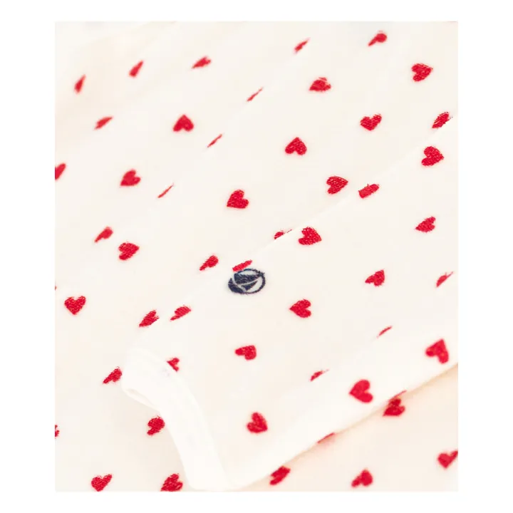 Petit Bateau Pyjama Marita Cœurs | Blanc