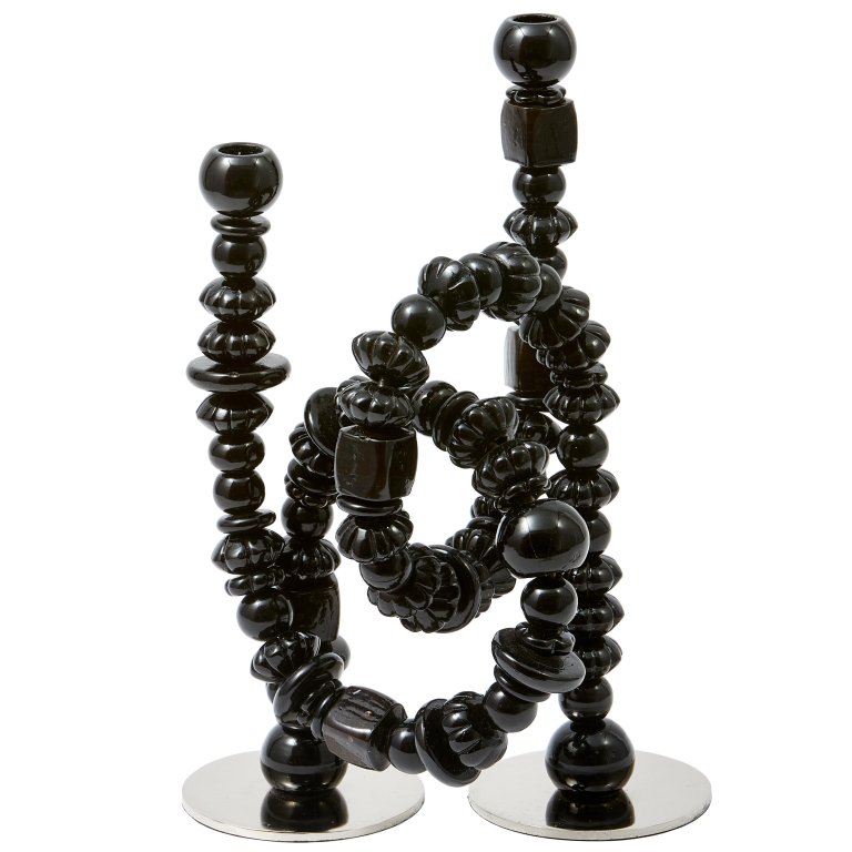 POLSPOTTEN Beads kralen kandelaar Black