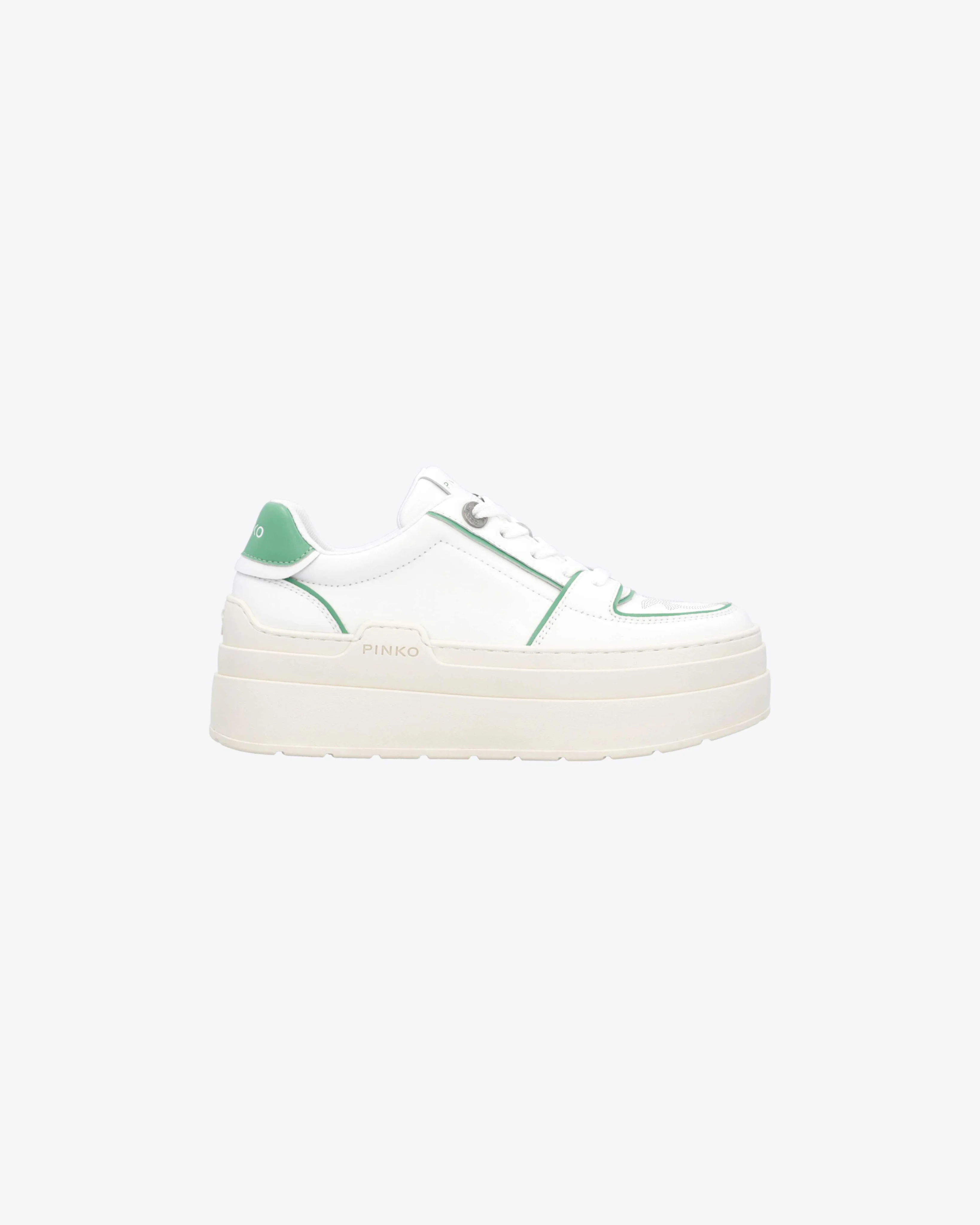 Sneakers bicolores à plateforme | Vert