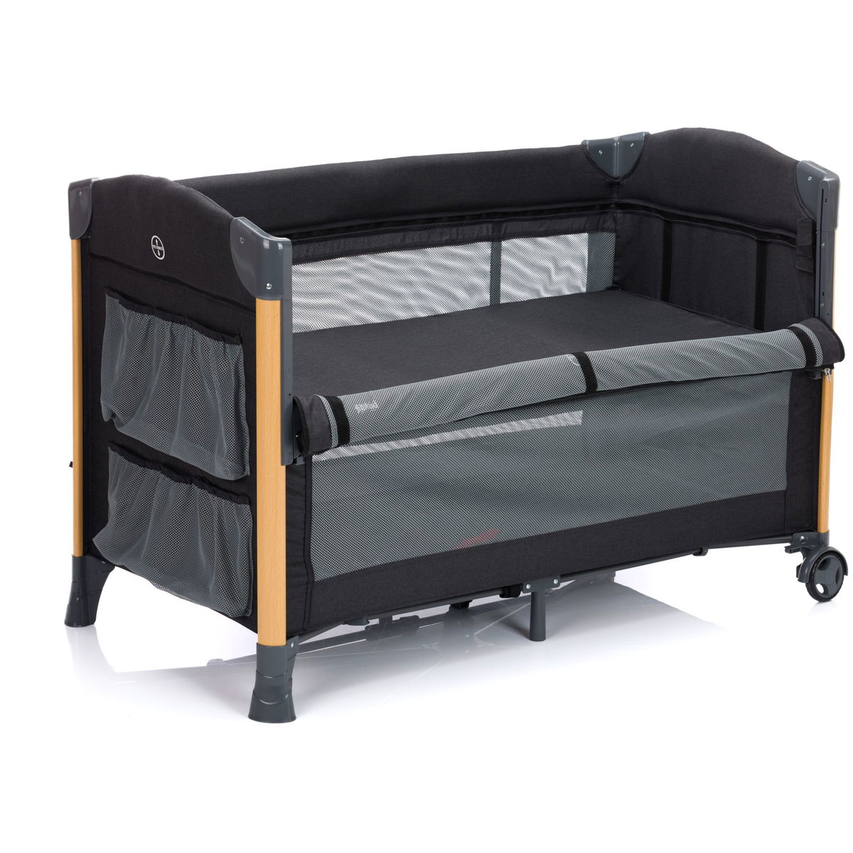 fillikidfillikid   Reisebeistellbett Cadiz schwarz mit Holzoptik