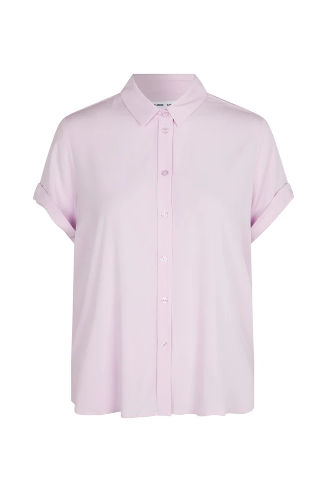 Samsøe Samsøe  Majan ss 9942 skjorte - Lilac Snow